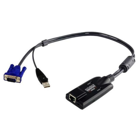ADAPTADOR KVM PARA CPU RJ45 A USB Y VGA