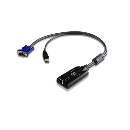 ADAPTADOR KVM PARA CPU RJ45 A USB - VGA + VIRTUAL