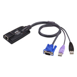 ADAPTADOR KVM PARA CPU RJ45 A USB-VGA+V.MEDIA+SMAR