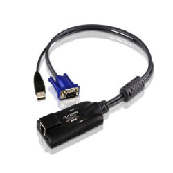ADAPTADOR KVM PARA CPU RJ45 A USB Y VGA
