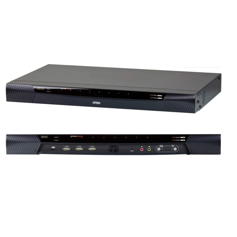 KVM IP 8 PUERTOS CON VIRTUAL MEDIA Y RJ45 CAT5