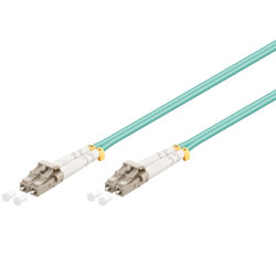CABLE FIBRA DUPLEX MM. 50/125 LC-LC 0.5m OM3 AQUA