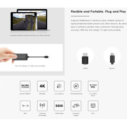 VIDEO EXTENDER USB-C - HDMI INALAMBRICO 4K 20m
