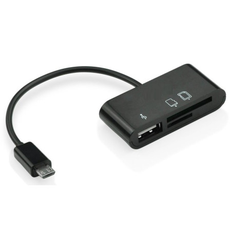 LECTOR TARJETAS EXTERNO MICRO USB OTG PARA TABLET