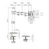 SOPORTE MONITOR LCD MESA 1 MON. HORZ. ARTIC.17-32"