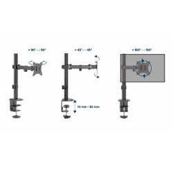SOPORTE MONITOR LCD MESA 1 MON. HORZ. ARTIC.17-32"