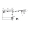 SOPORTE MONITOR LCD MESA 3 MON. HORZ. ARTIC.17-32"