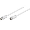 CABLE ANTENA TV 1.5Mts M - H 75Ohm.