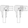 CABLE ANTENA TV 1.5Mts M - H 75Ohm. 2X 90º NEGRO