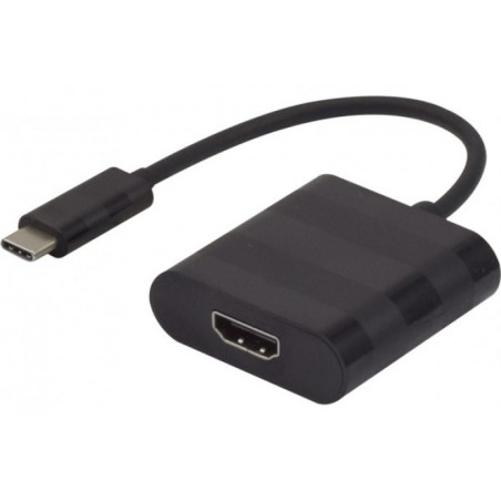 CONVERSOR DE VIDEO USB-C 3.1 (M) - HDMI (H) 1.4 4K
