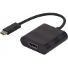 CONVERSOR DE VIDEO USB-C 3.1 (M) - HDMI (H) 1.4 4K