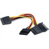 CABLE ALIMENTACION HD 1 SATA MACHO-3 HEMBRAS 0.30m