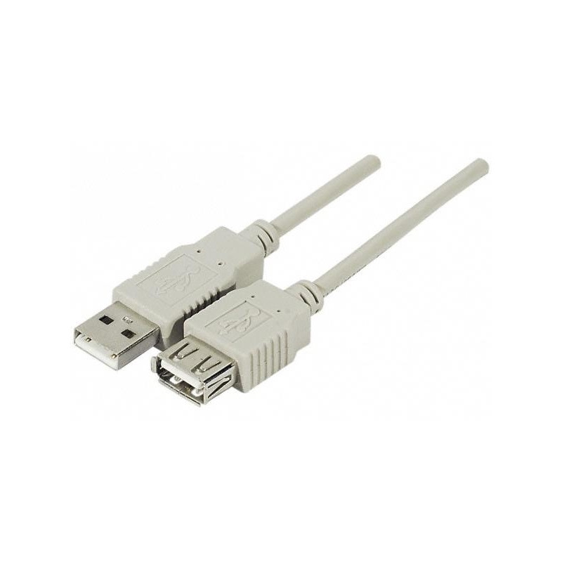 CABLE EXTENSION COMPATI. USB 2.0 A(M)-A(H) 1M