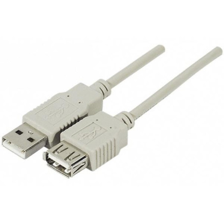 CABLE EXTENSION COMPATI. USB 2.0 A(M)-A(H) 1M