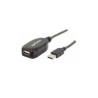 CABLE USB 2.0 AMPLIFICADOR  10M TIPO A(M)- A(H)