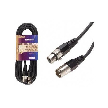 CABLE AUDIO XLR (CANON) 3 PINES M - H 10 Mts