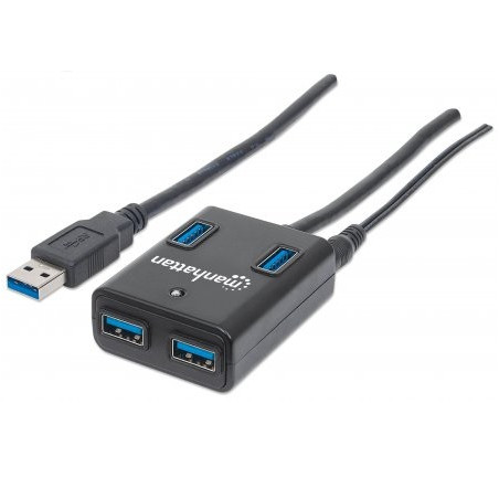 HUB USB-A 3.0  4 PUERTOS CON ALIMENTADOR