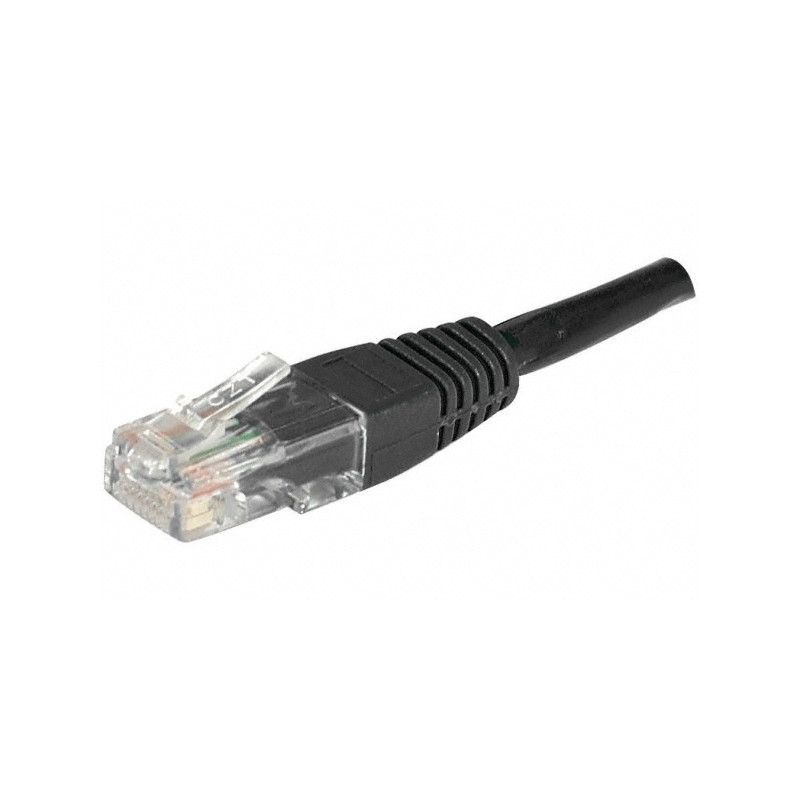 LATIGUILLO NEGRO UTP CAT6 FLEXIBLE 1Mts.