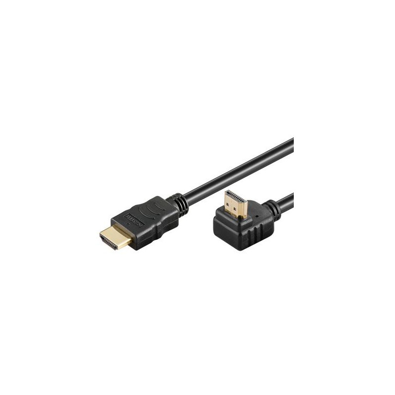 CABLE HDMI HiSPEED.+ ETHE v1.4 ACODADO 90º 5MTS