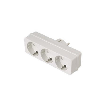 REGLETA / ADAPTADOR 3 TOMAS SCHUKO COMPACTO