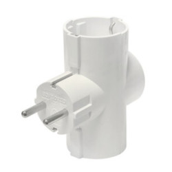 REGLETA / ADAPTADOR 3 TOMAS SCHUKO COMPACTO