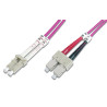 CABLE FIBRA DUPLEX MM. 50/125 LC-SC 10Mtr OM3 VIOL