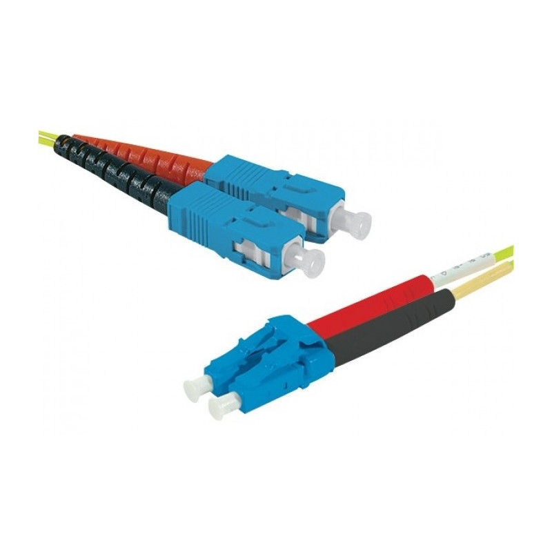CABLE FIBRA DUPLEX MONOMODO 9 / 125 LC-SC 5Mts OS2