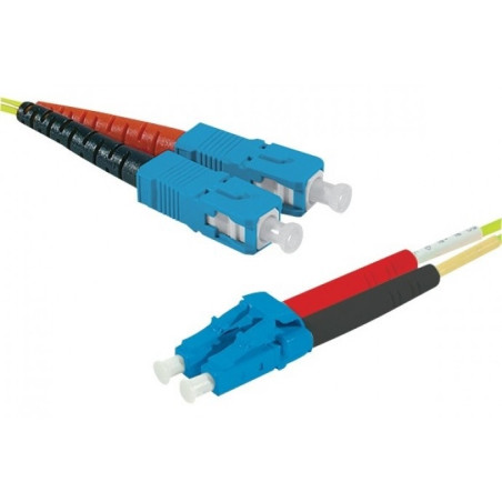 CABLE FIBRA DUPLEX MONOMODO 9 / 125 LC-SC 5Mts OS2