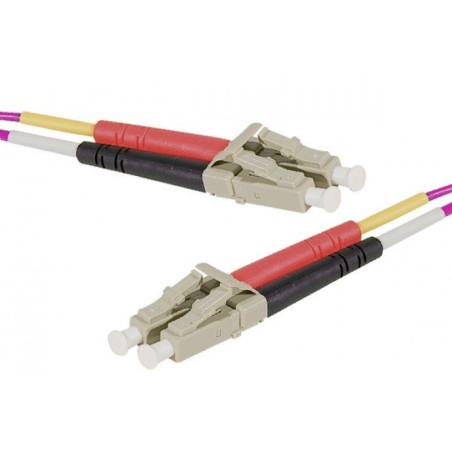 CABLE FIBRA DUPLEX MM. 50/125 LC-LC 30Mts OM4 VIOL