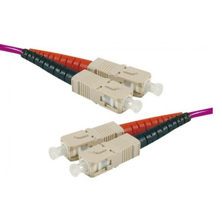 CABLE FIBRA DUPLEX MM. 50/125 SC-SC 15Mts OM4 VIOL