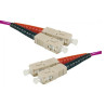 CABLE FIBRA DUPLEX MM. 50/125 SC-SC 15Mts OM4 VIOL