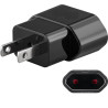ADAPTADOR DE ALIMENTACION DIPOLAR (H)-USA (M)NEGRO