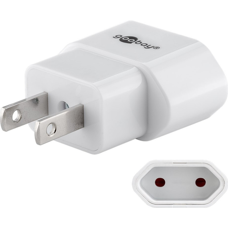 ADAPTADOR DE ALIMENTACION DIPOLAR (H)-USA (M)BLANC