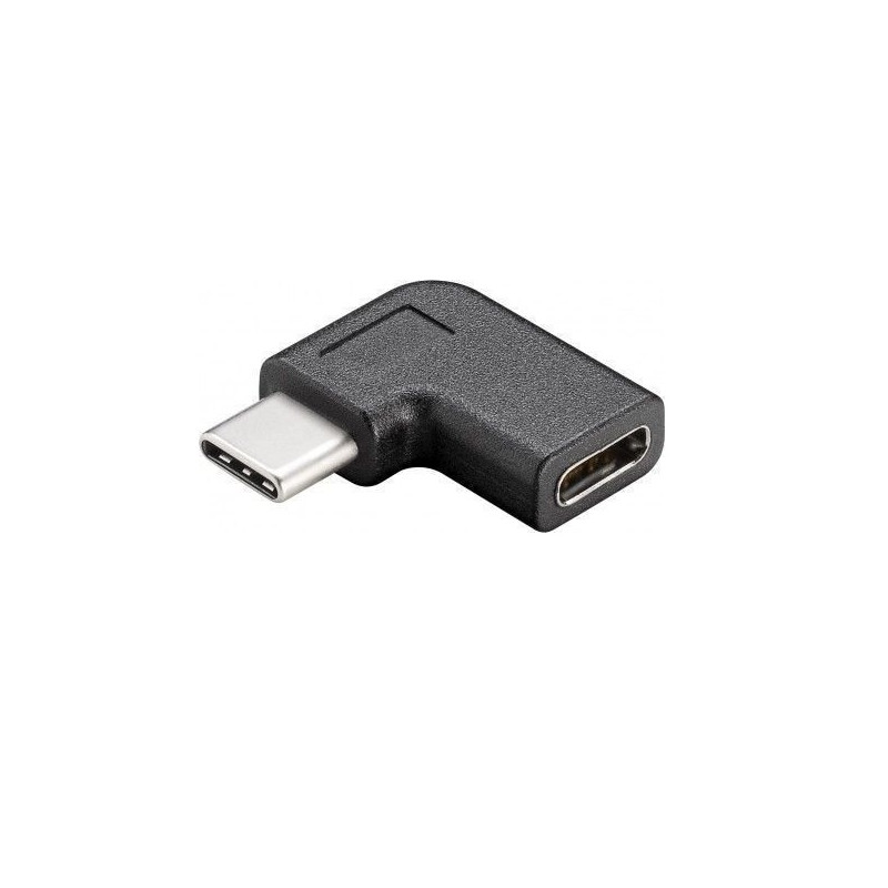 ADAPTADOR USB-C 3.1 (H)- USB-C 3.1 (M) ACODADO