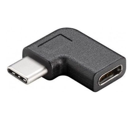 ADAPTADOR USB-C 3.1 (H)- USB-C 3.1 (M) ACODADO