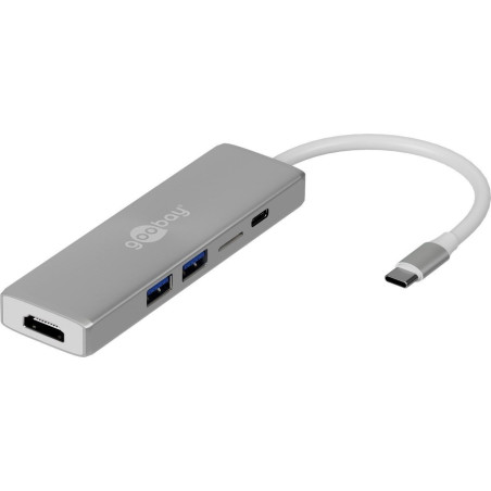 DOCK USB-C 3.1 (M) - MULTIPUERTO 5 EN 1
