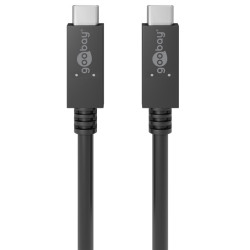 CABLE USB 3.2 Gen2X2 USB-C (M)-(M) 100W 20Gbps 1m