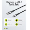 CABLE SINCRONIZACION + CARGA LIGHTNING USB MFi 1M