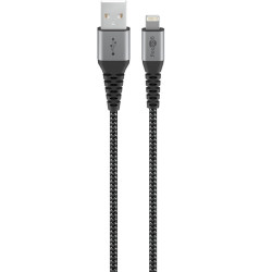 CABLE SINCRONIZACION + CARGA LIGHTNING USB MFi 1M